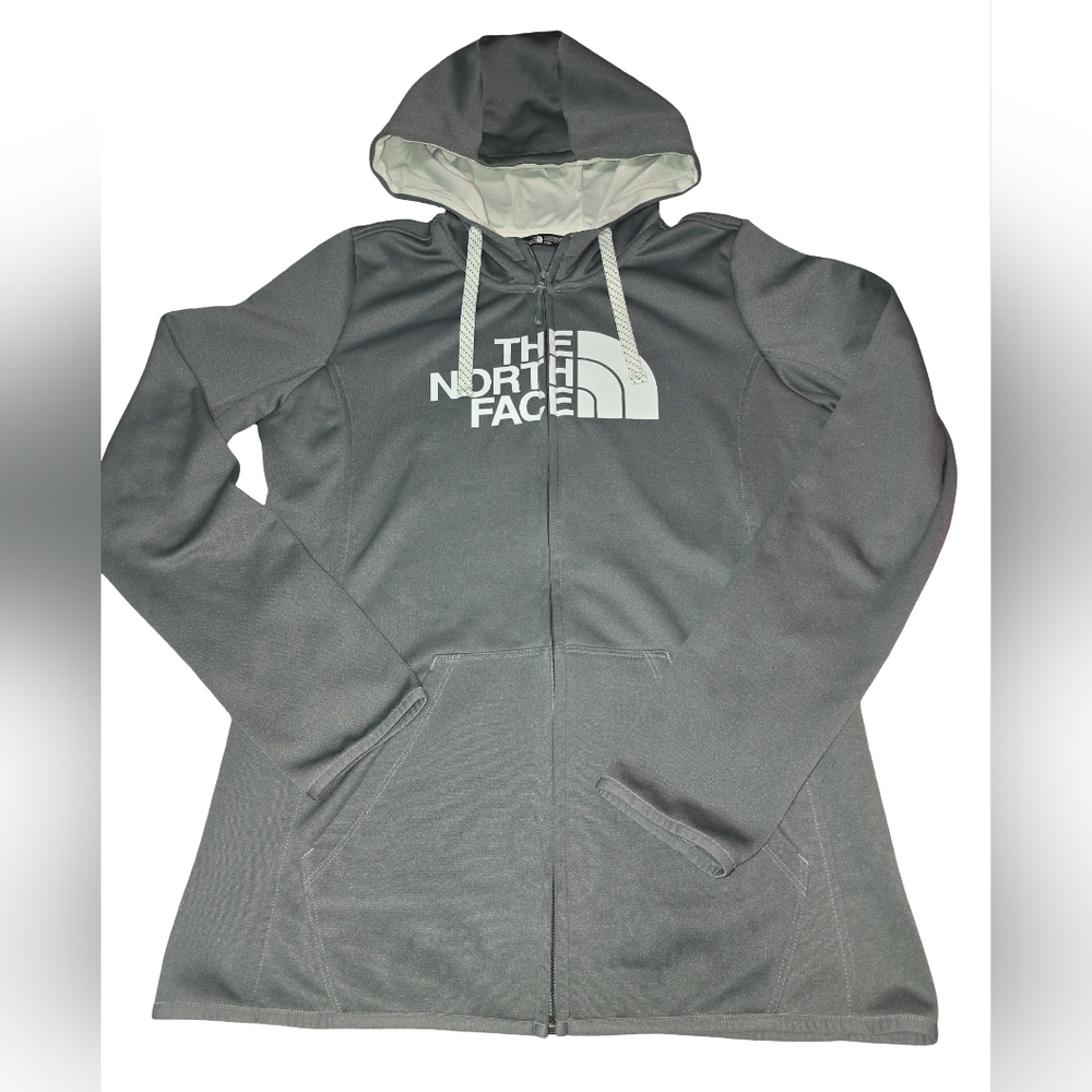 The North Face Women's Olive Gray Hooded Jacket